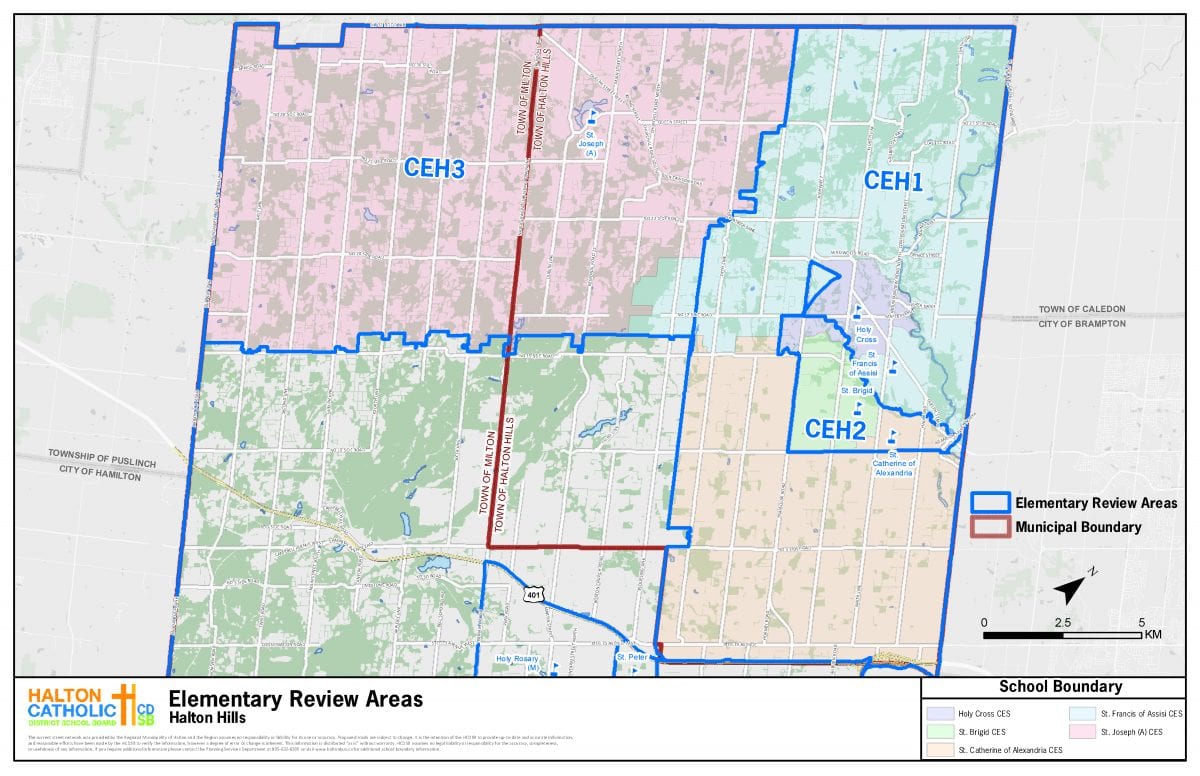 2019 Town of Halton Hills Overview School Planning