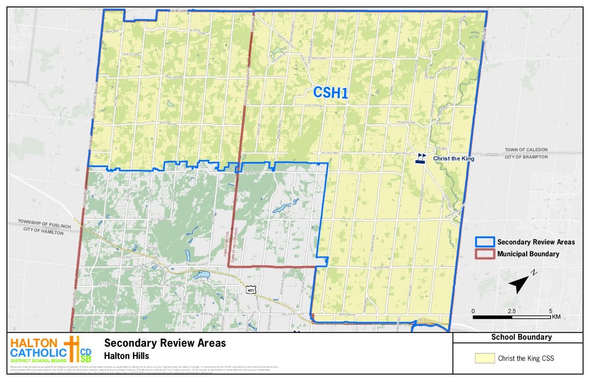 2019 Town of Halton Hills Overview School Planning